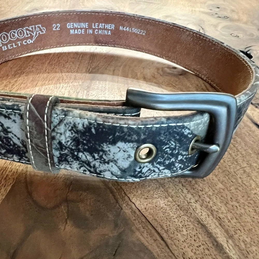 Nocona N44150222-22” Boys Breakup Belt, Mossy Oak